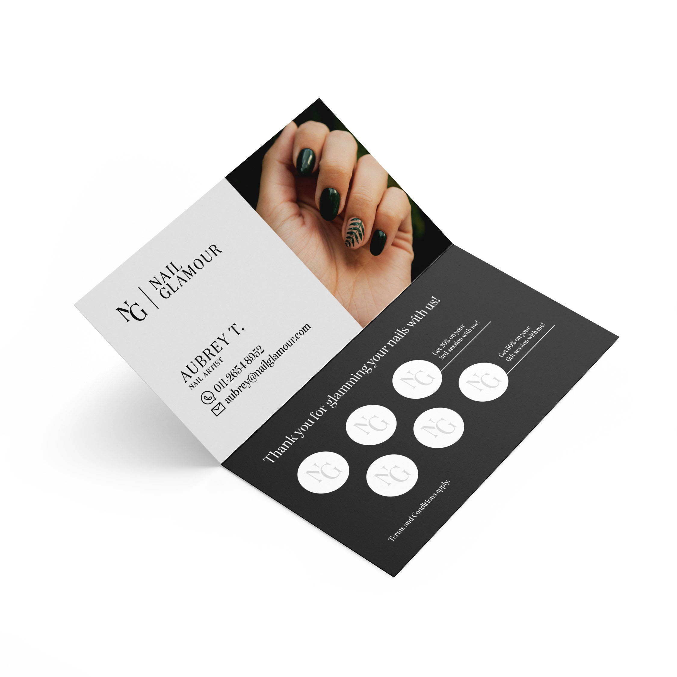 Folded Business Card - Nail